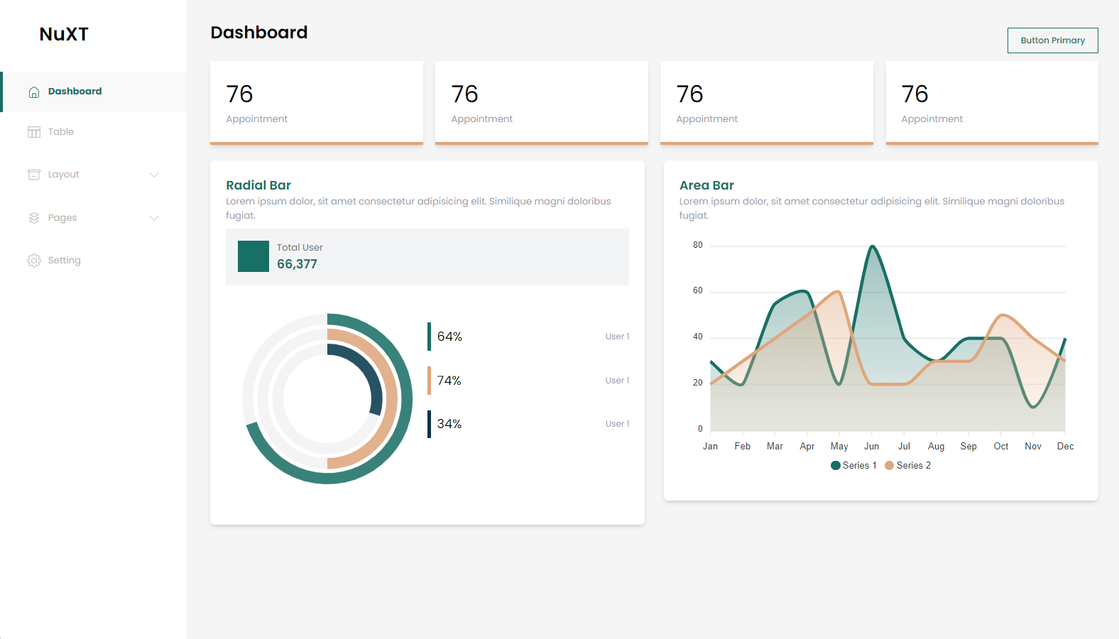 Nuxt 2 Dashboard Admin